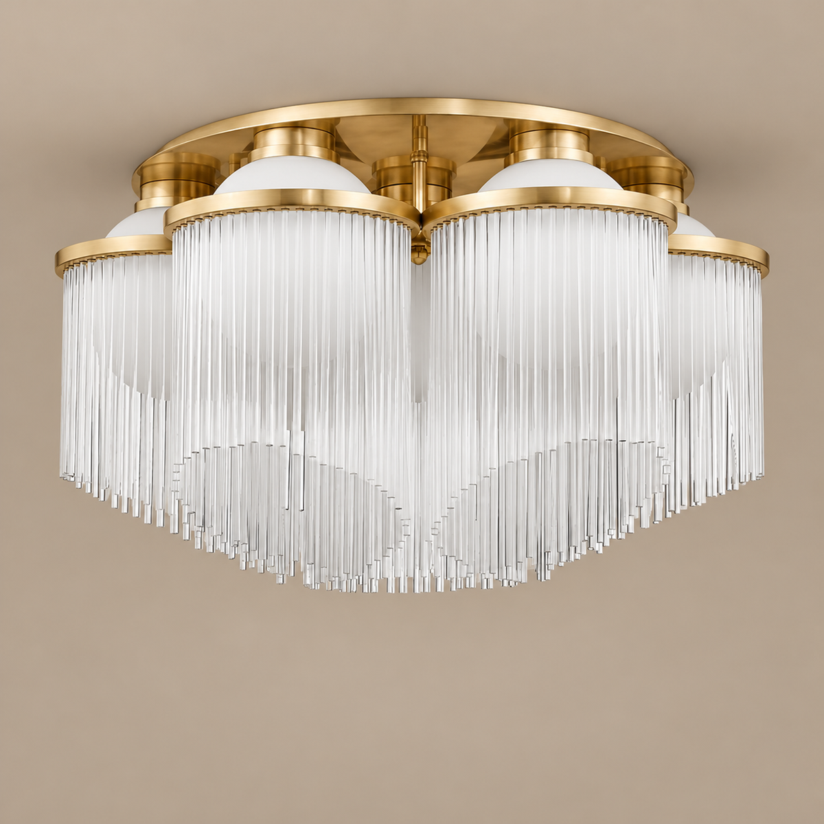 Cascading Crystal Flush Mount | CLPOP013