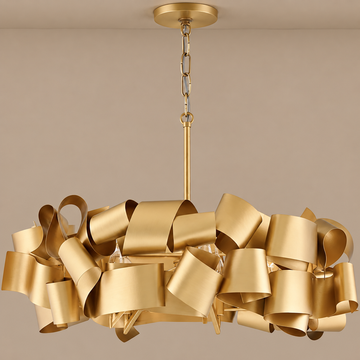 Metal Ribbon Ceiling Light | CL377852G