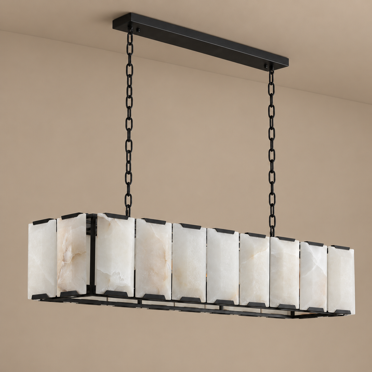 Linear Alabaster Chandelier | CLPORH022LB