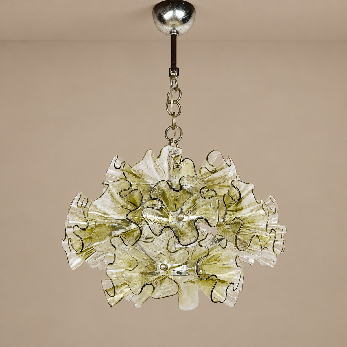 Murano-Style Glass Chandelier