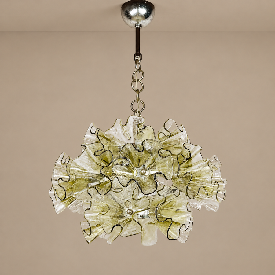 Murano-Style Glass Chandelier