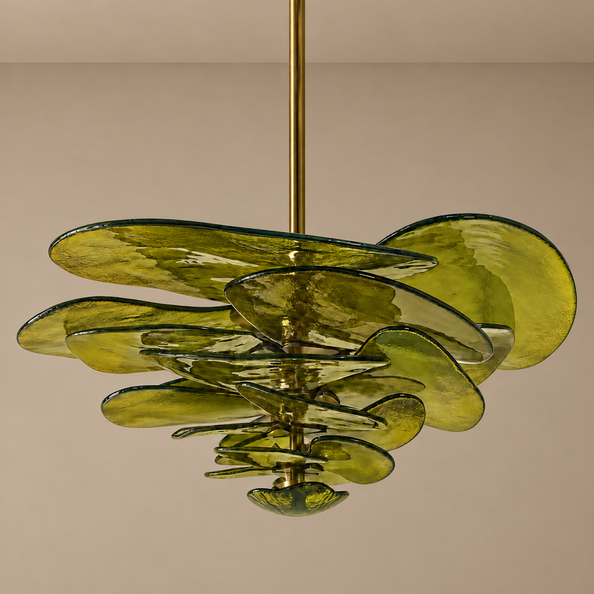 Fiore Chandelier | Green Glass | CLZL896620G