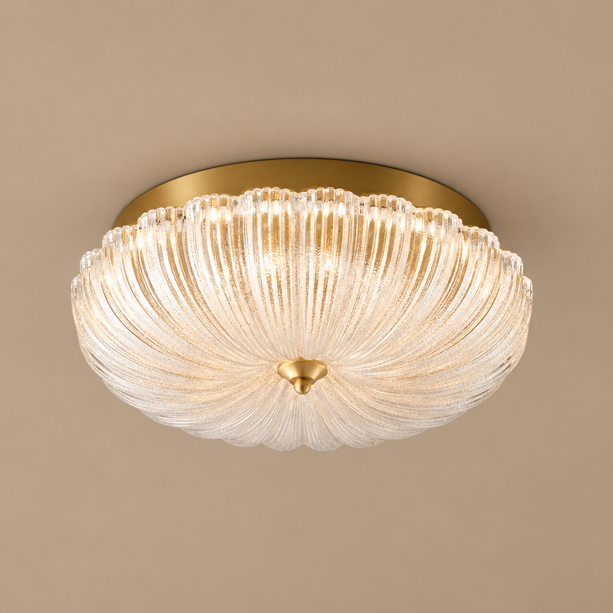 Vintage Flower Glass Flush Mount | CLKK002S