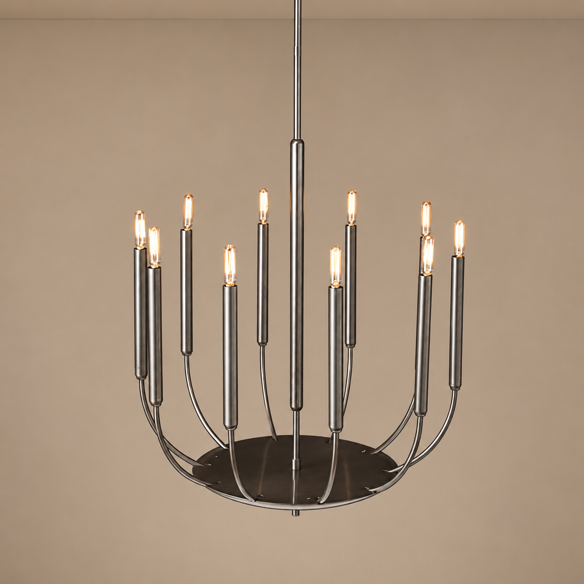 Candelabra Chandelier | Brass or Black | CLYV096B