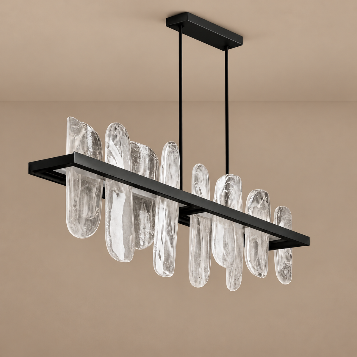 Linear Glass Chandelier | CLPJS025L