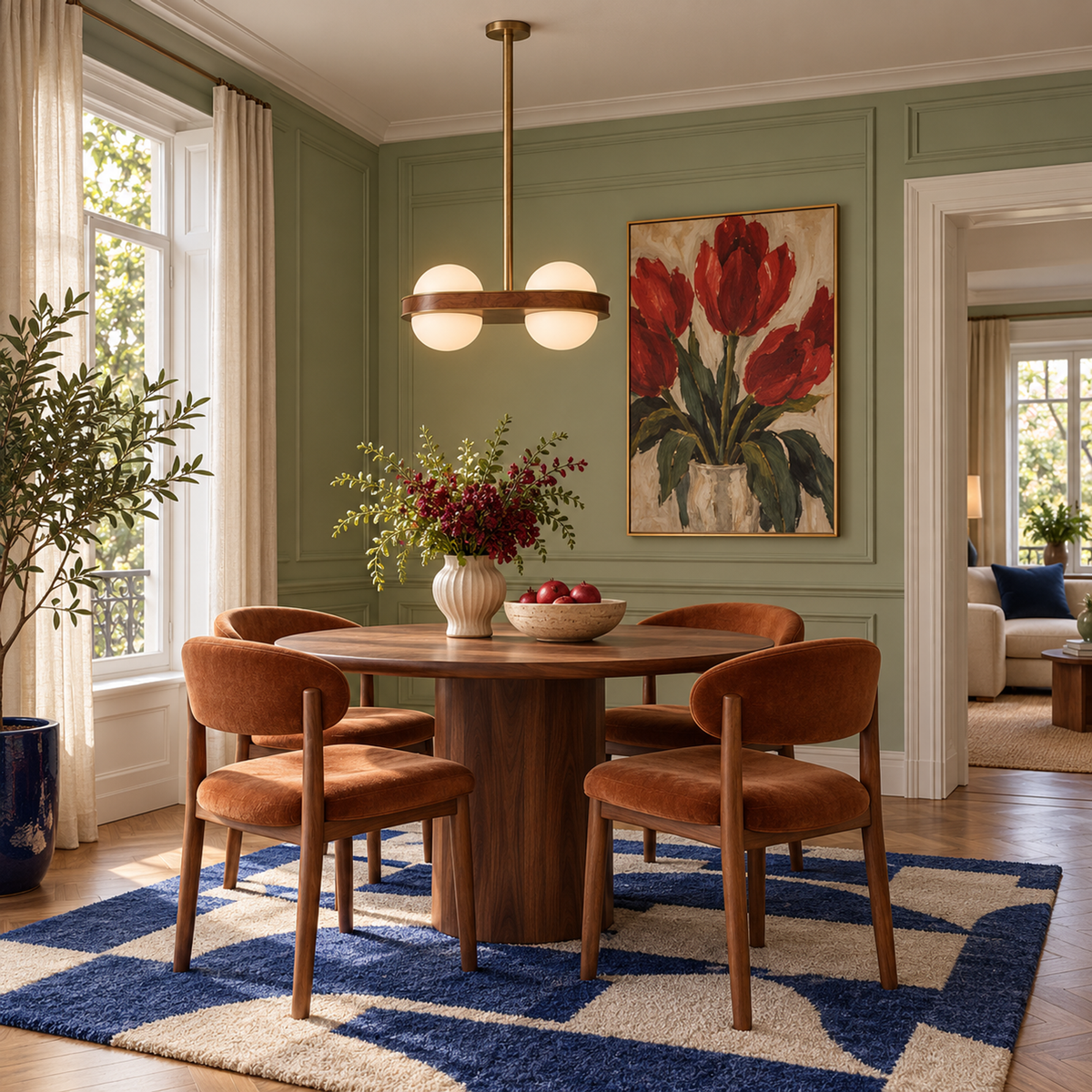 Wood & Brass Pendant | CLHTL026