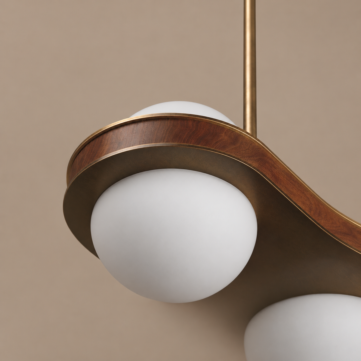 Wood & Brass Pendant | CLHTL026