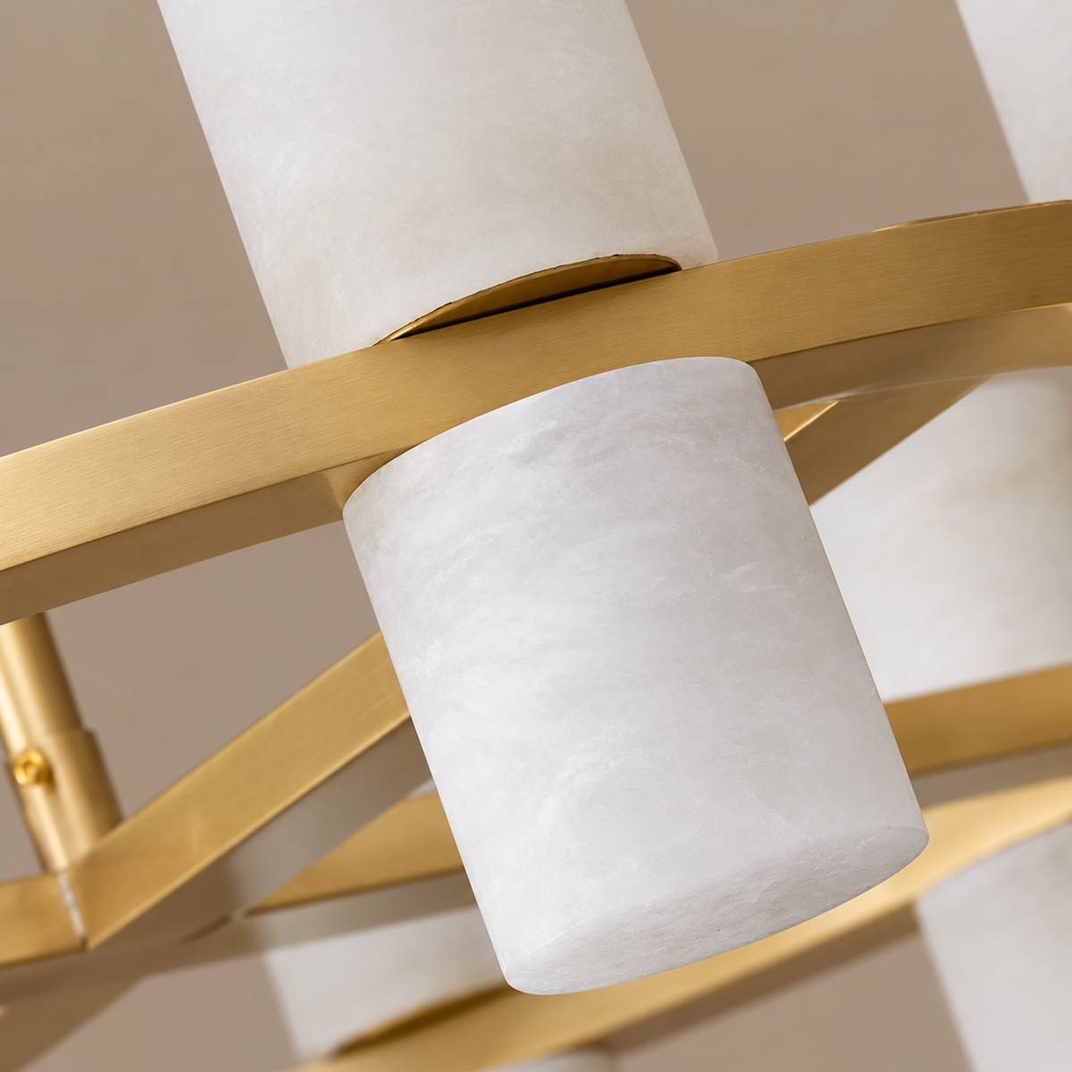 Alabaster Cylinder Chandelier | CLNH01440