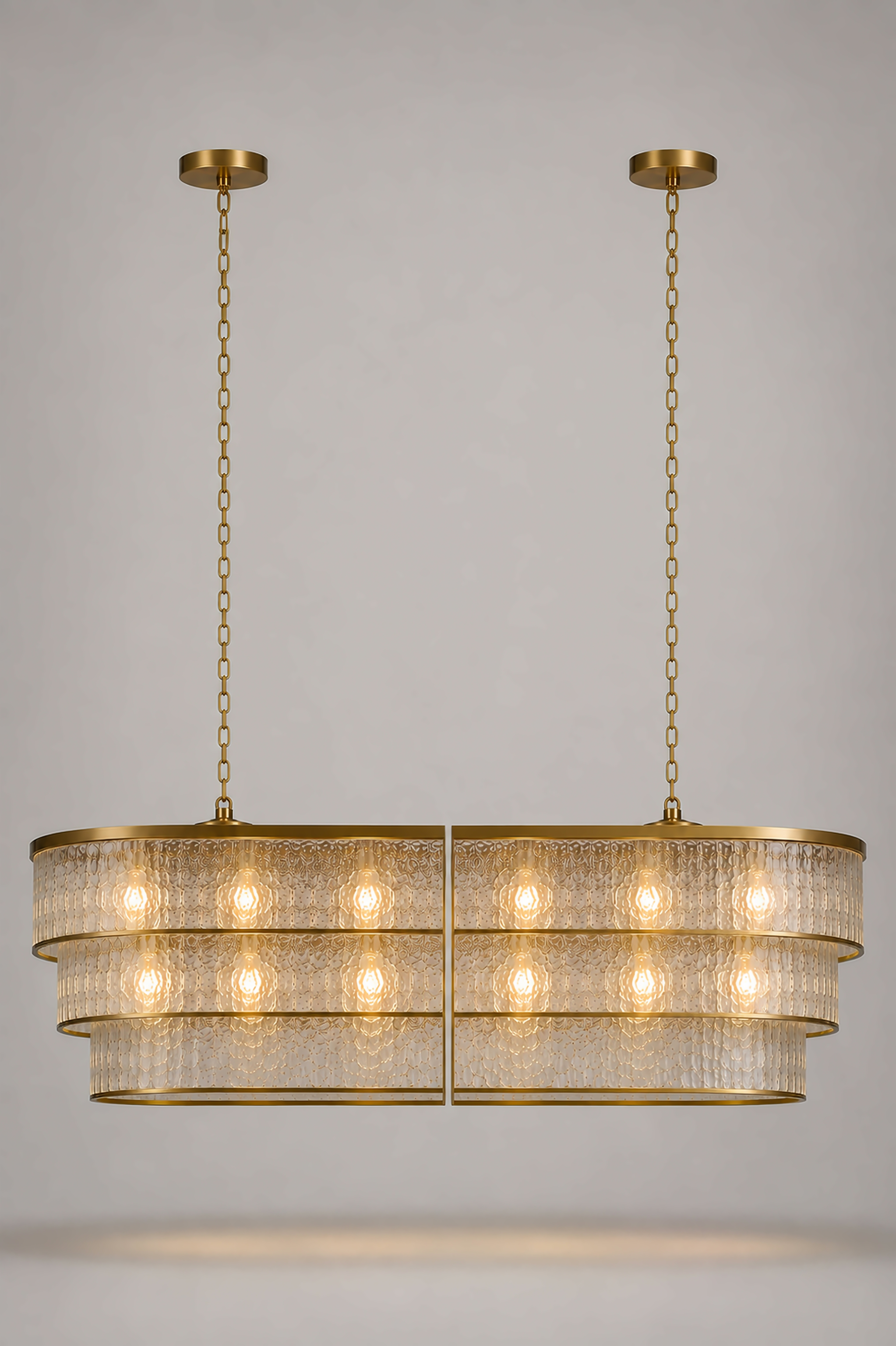 The Éclat Chandelier | Frosted Glass Edition | CLND040