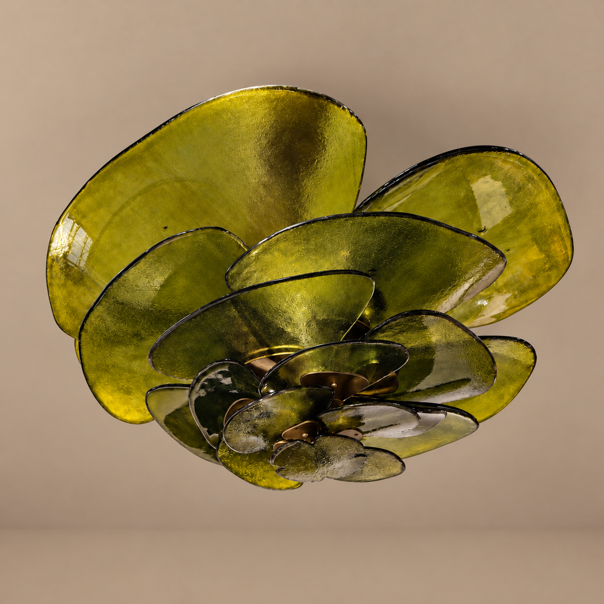 Fiore Chandelier | Green Glass | CLZL896620G