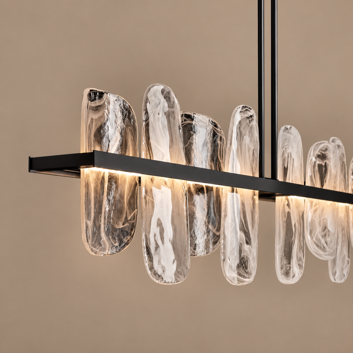 Linear Glass Chandelier | CLPJS025L