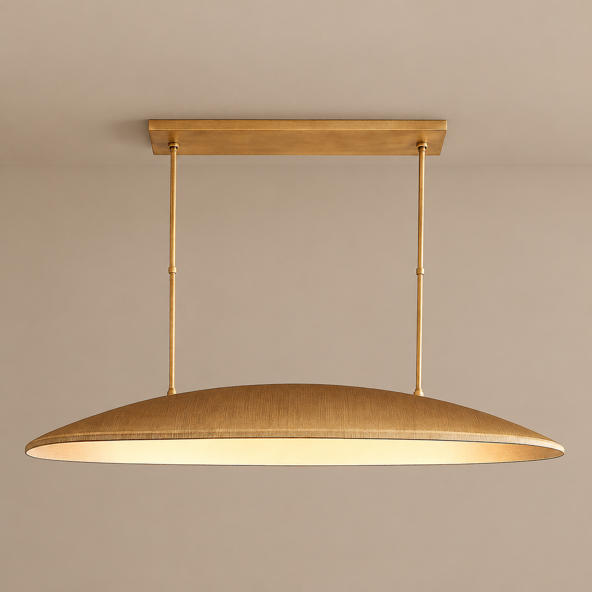 Linear Brass Pendant Light | CLMJU014