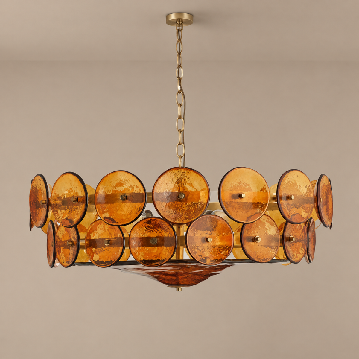 Amber Murano-Style Glass Chandelier | CLKOPS202