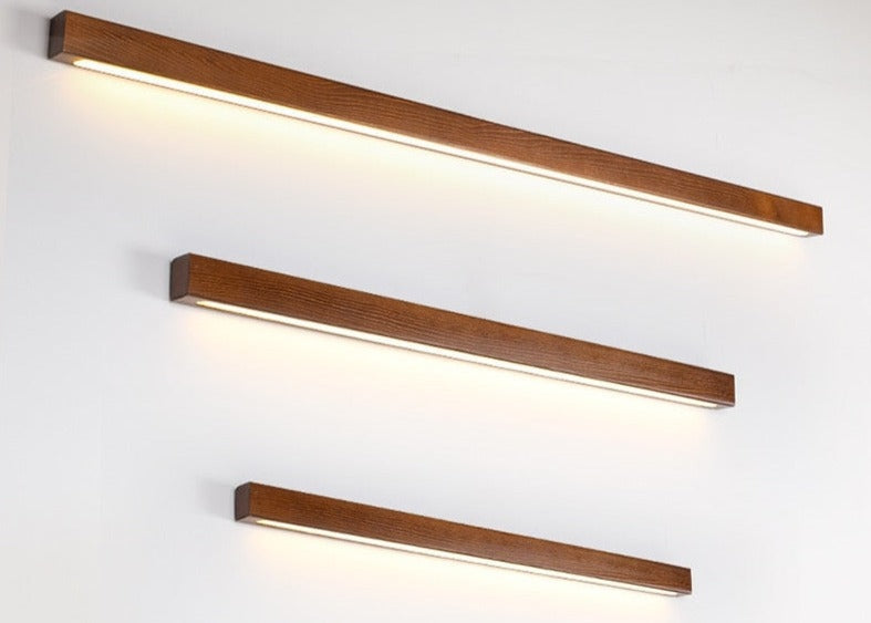 Modern Wall Lamp | Minimalist Wooden Bar 1-light Led Sconce | Casalola - Sconces