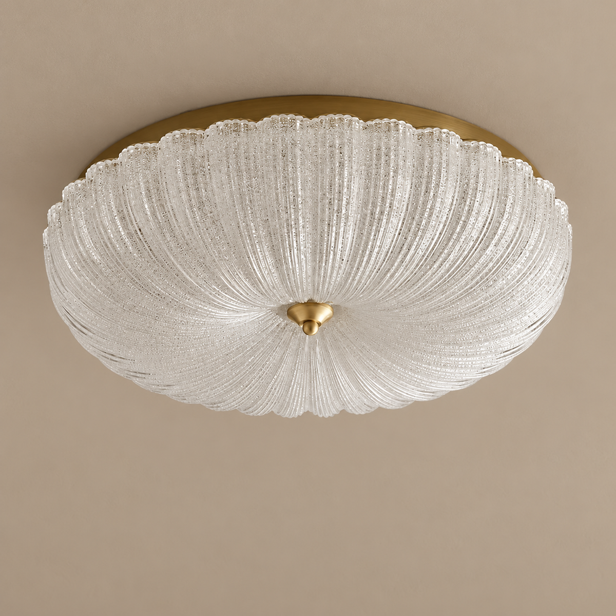 Vintage Flower Glass Flush Mount | CLKK002S