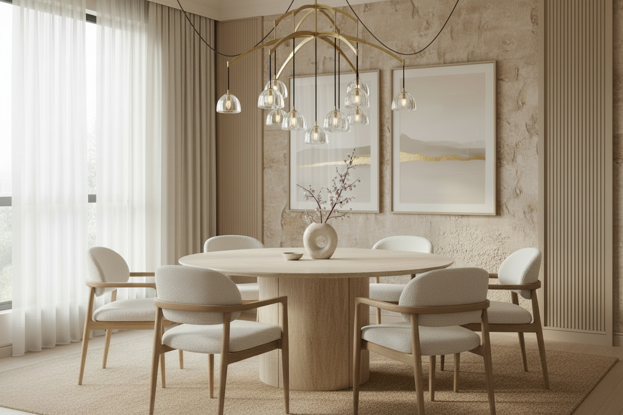 Copper Multi Pendant Chandelier – Modern Glass Arch Dining Room Light Casalolalights Luxury Lamps for Interior Designers