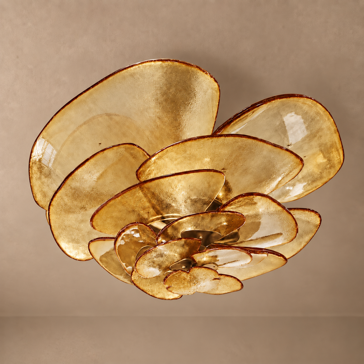 Fiore Chandelier | Glass Pink Petals | CLZL896620