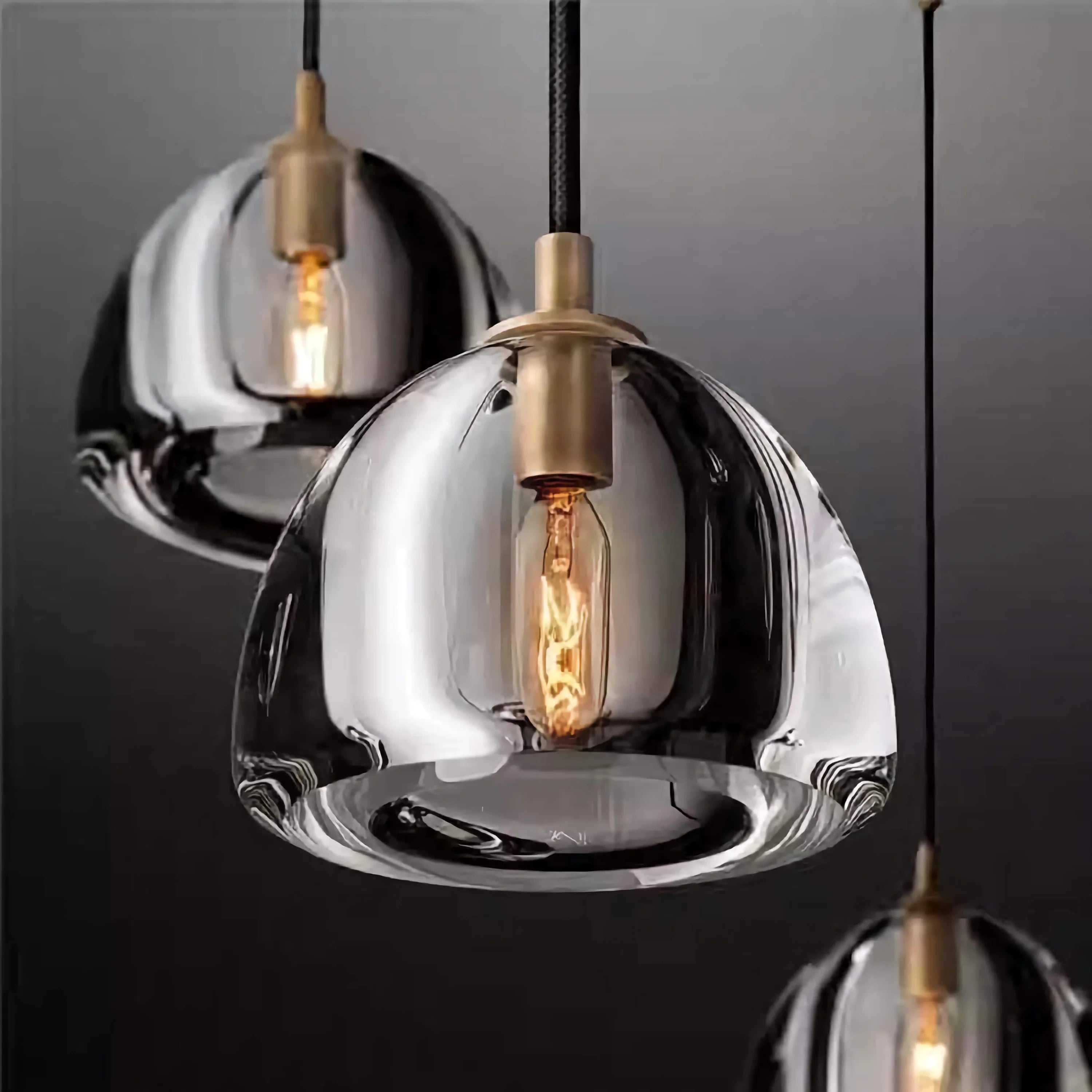 Luxury Copper Glass Pendant Chandelier – Modern Multi Light Fixtures Casalolalights Luxury Lamps for Interior Designers
