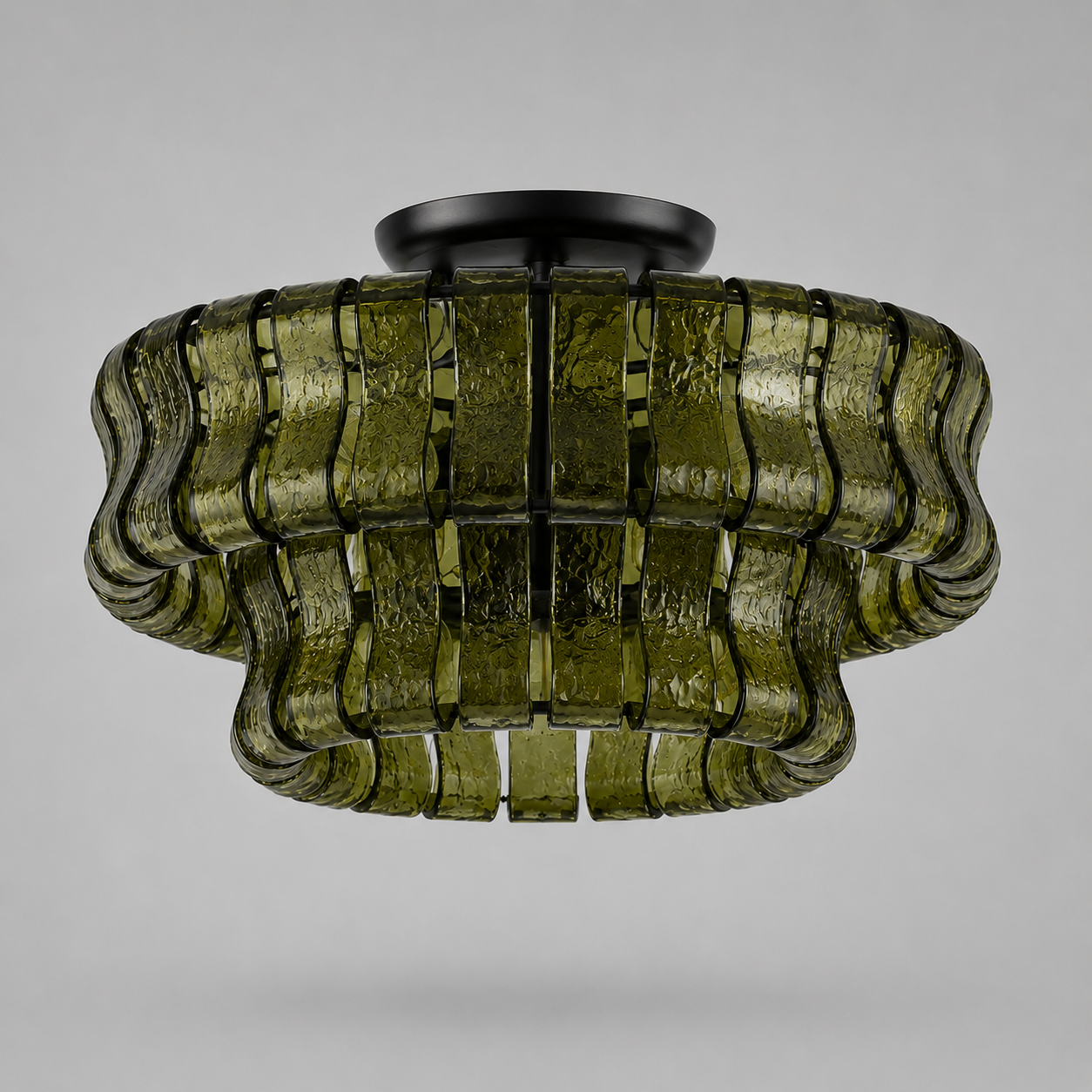 The Bronze Arcadia Semi-Flush | Textured Glass | CLND028