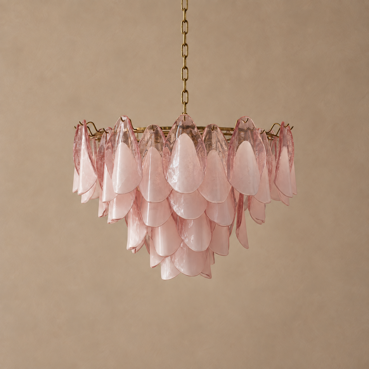 The Lucienne Chandelier | Glass & Stainless Steel | CLND016