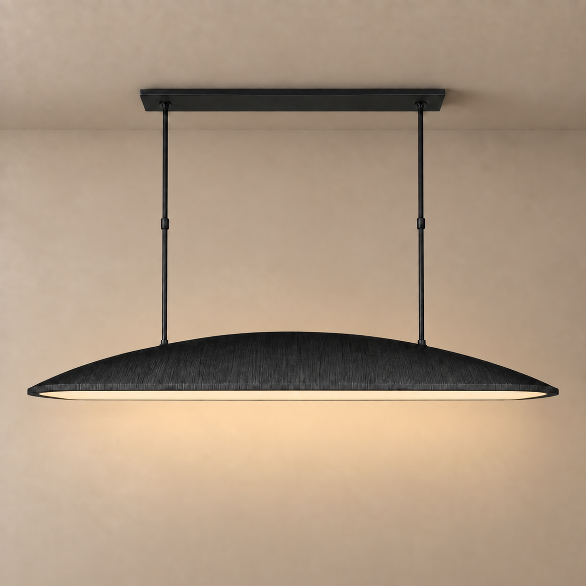 Linear Black Chandelier Light | CLMJU015B
