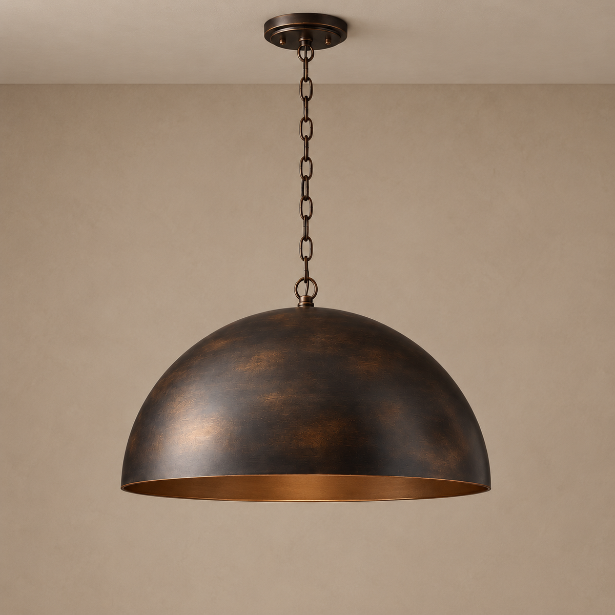 Aurelia Dome Pendant | Black, Bronze or Brass | CLSS8500B
