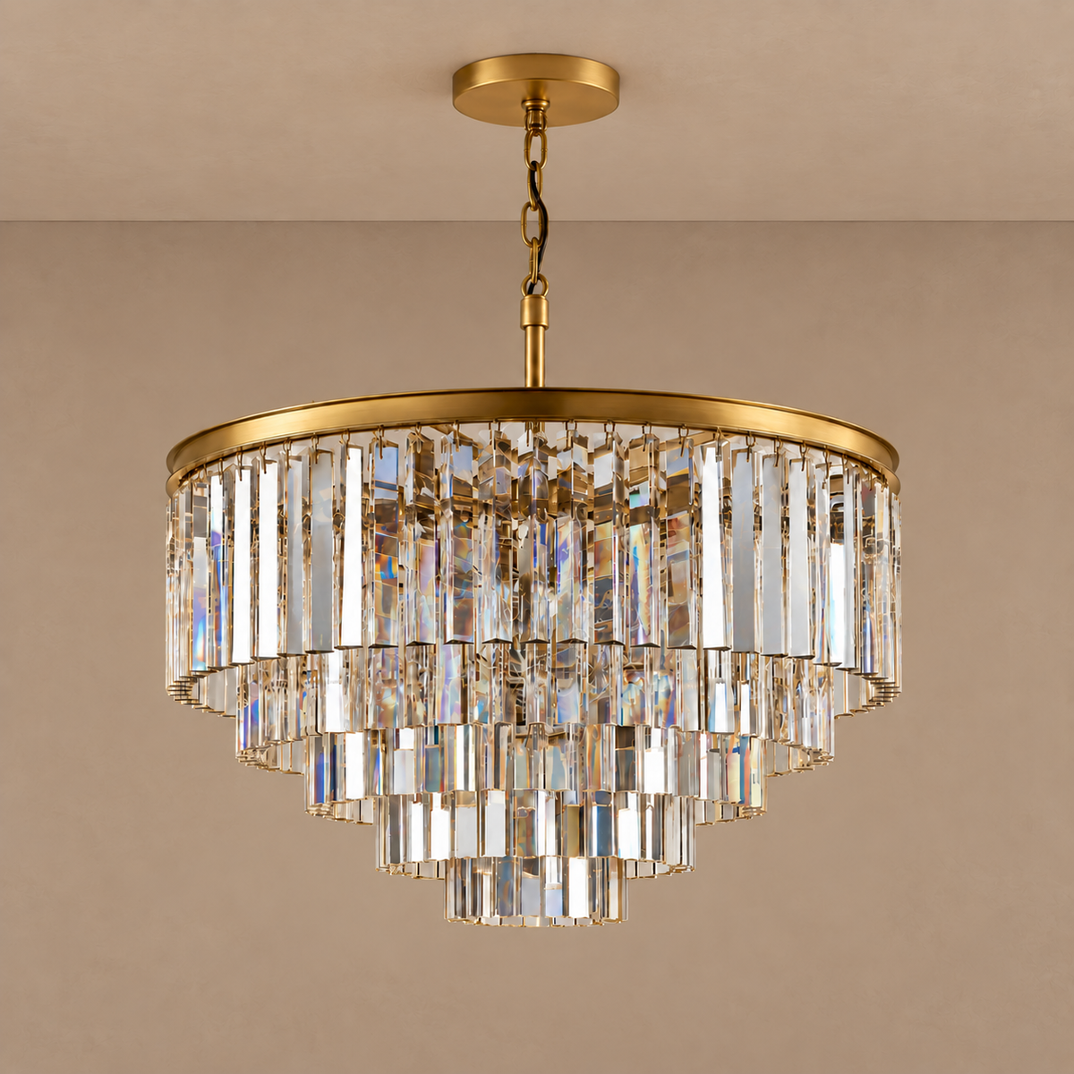 Hand-Cut Crystal Tiered Chandelier | CLHUYL0280