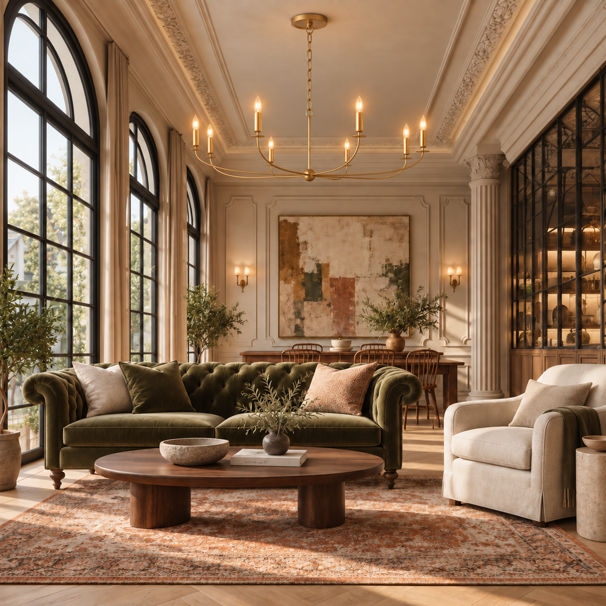 The Candelora Candelabra Chandelier | Brass | CLCDL