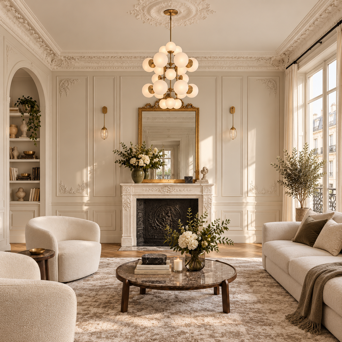 The Aventino Globe Cascade | Alabaster or Glass | CLAVE19