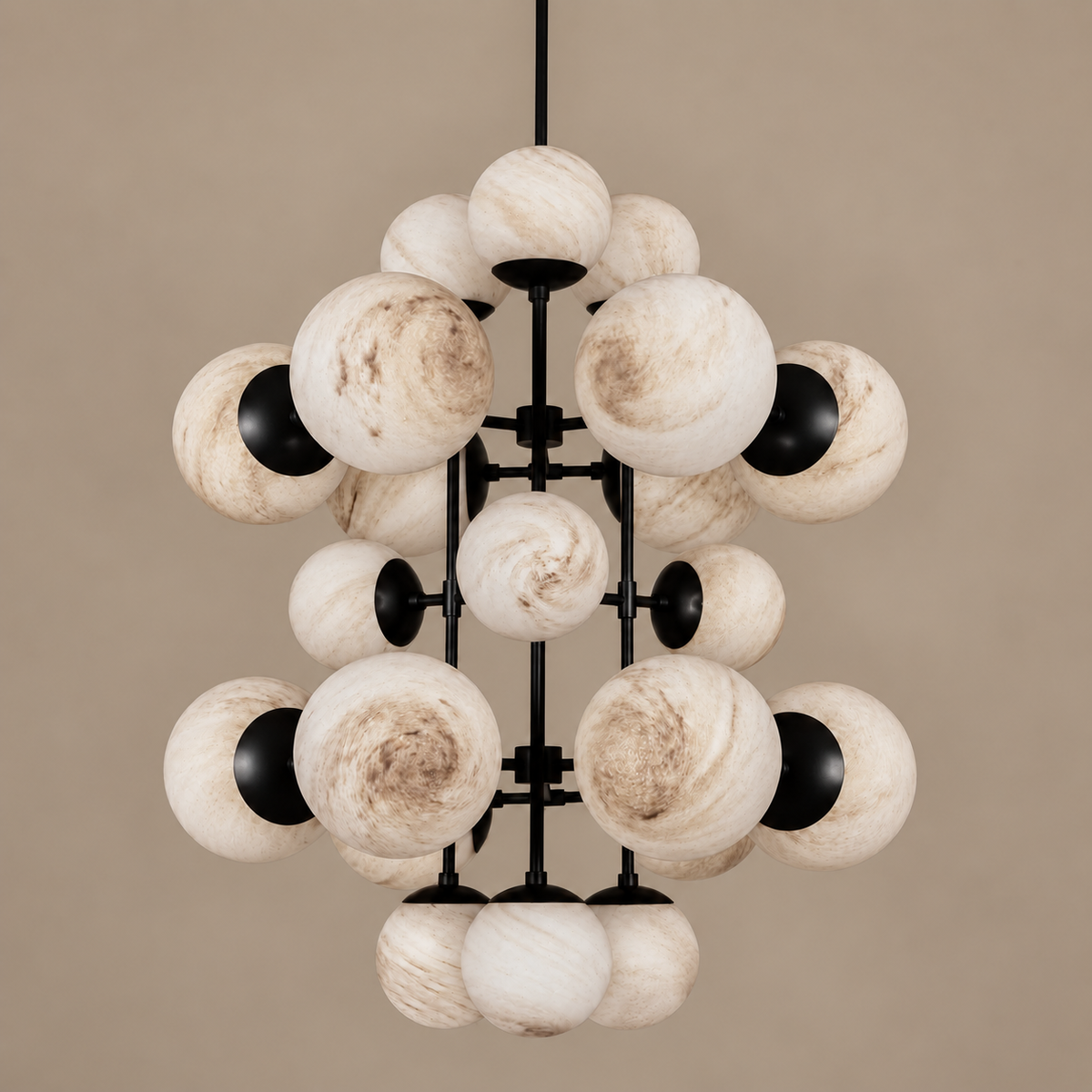 The Aventino Globe Cascade | Alabaster or Glass | CLAVE19