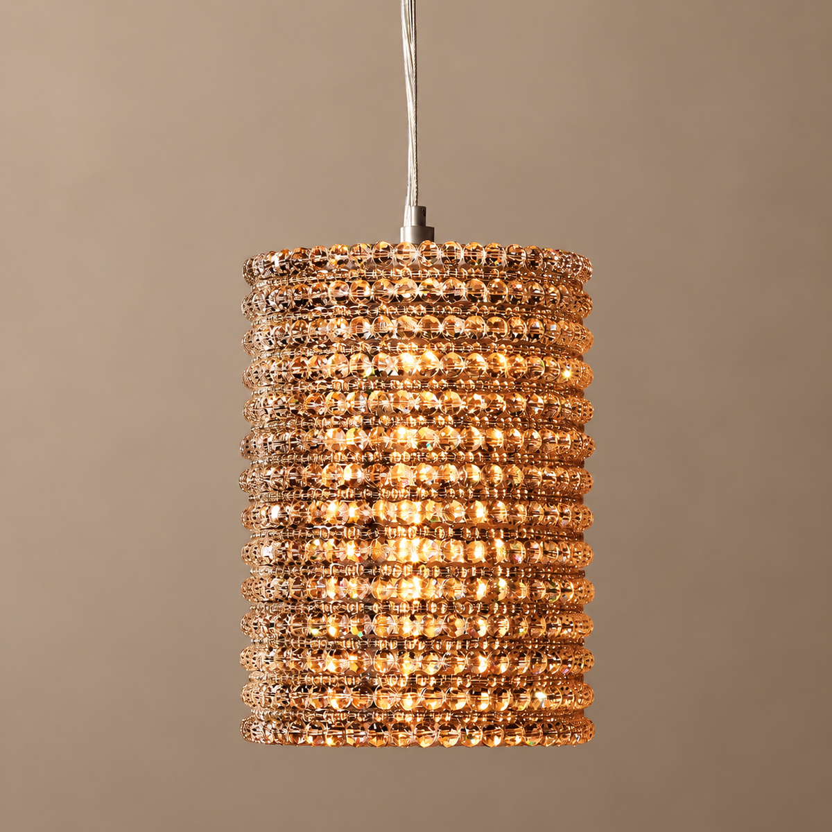 Appia Column Pendant | Amber Crystal | CLAPP-CA