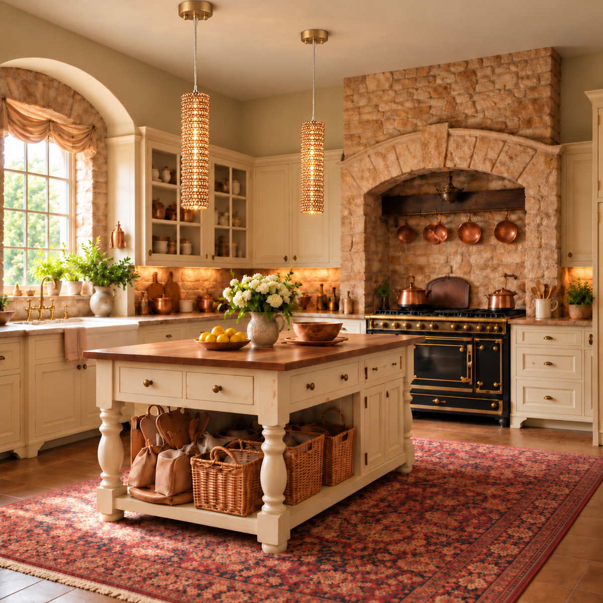 Appia Column Pendant | Amber Crystal | CLAPP-CA