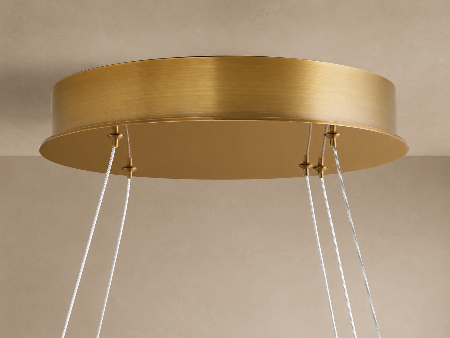 16-LIGHT GLASS DISC CHANDELIER | 60 INCH SOLID BRASS | CLDSC152BR