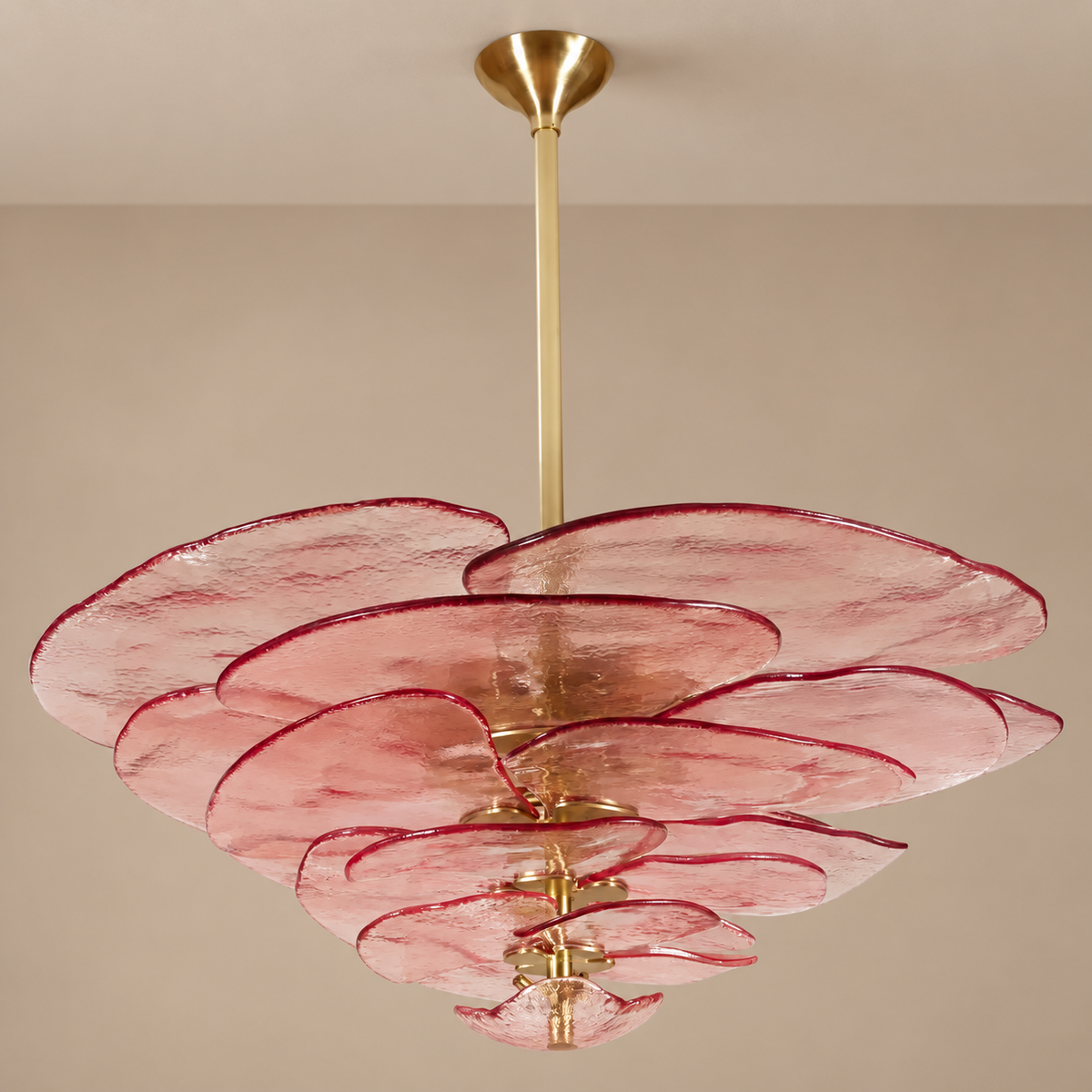 Fiore Chandelier | Glass Pink Petals | CLZL896620