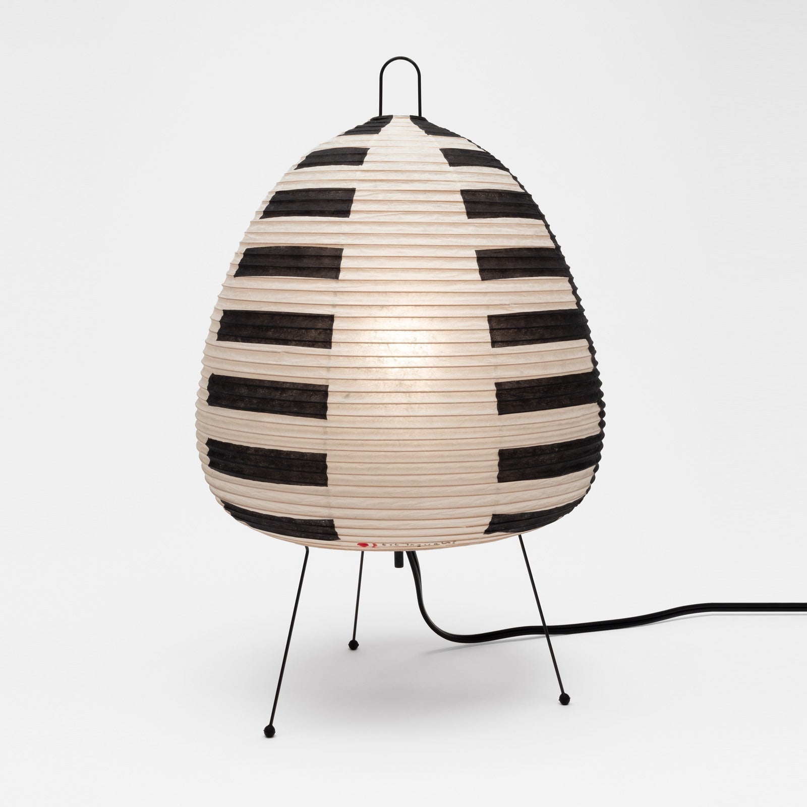 Akari 1as Paper Lantern Lamp - Vibrant Japanese Design by Isamu Noguchi - Table Lamps