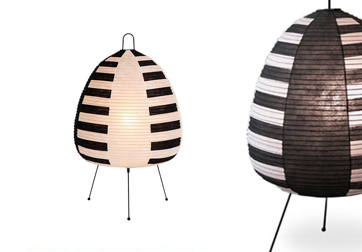 Akari 1as Paper Lantern Lamp - Vibrant Japanese Design by Isamu Noguchi - Table Lamps