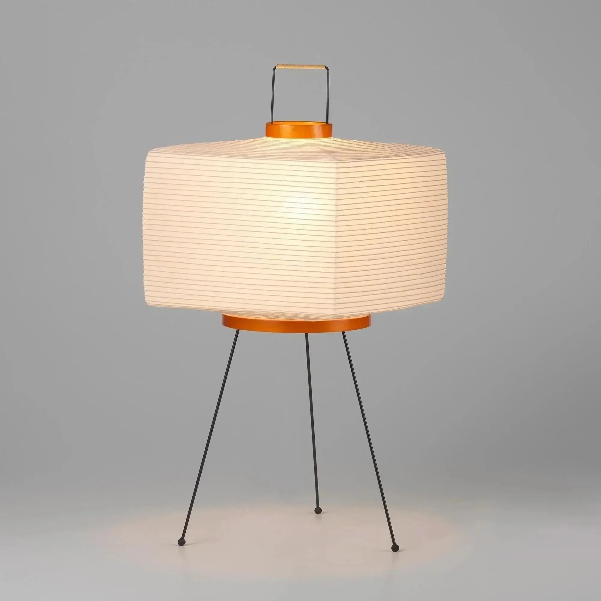 Noguchi Lamp | Akari 7a | White Paper Floor Light for Living Room Bedroom | Japandi Minimalism Wabi-sabi Decor - Lamps