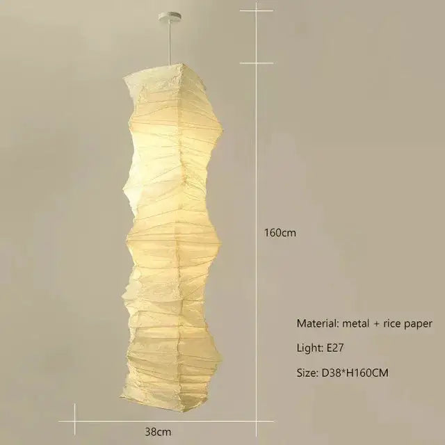 Japanese Paper Lamp | Noguchi Lanterns for Japandi Minimalism Wabi-sabi Decor - Pendant Lamps