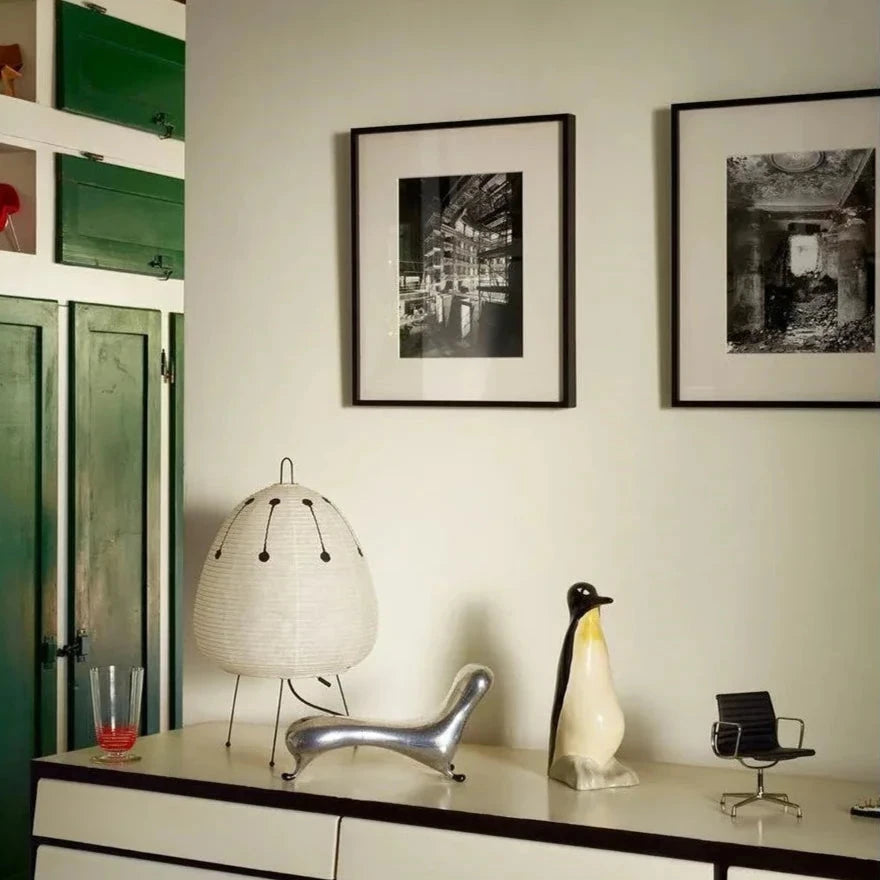 Akari 1ad | Tripod Table Lamp | Noguchi | Paper for Japandi Minimalism Wabi Sabi Decor