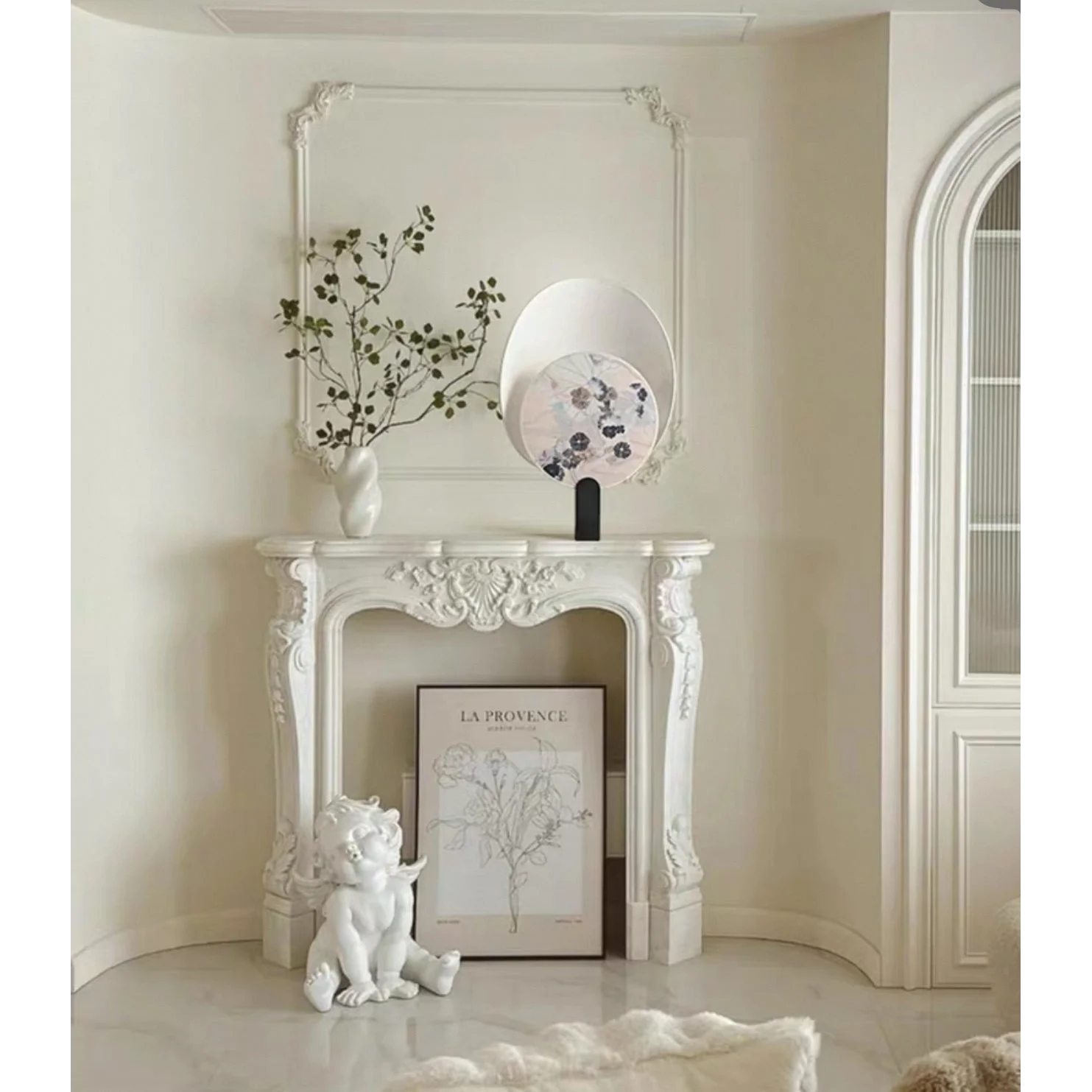 Japandi Table Lamp with Botanical Fabric Diffuser | 62 Cm Designer Lighting Casalolalights Luxury Lamps for Interior