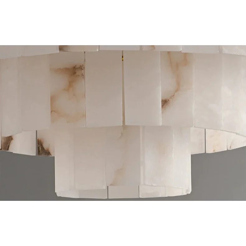 Alabaster Chandelier for Dining Room | Gold Finish | Casalola Lights