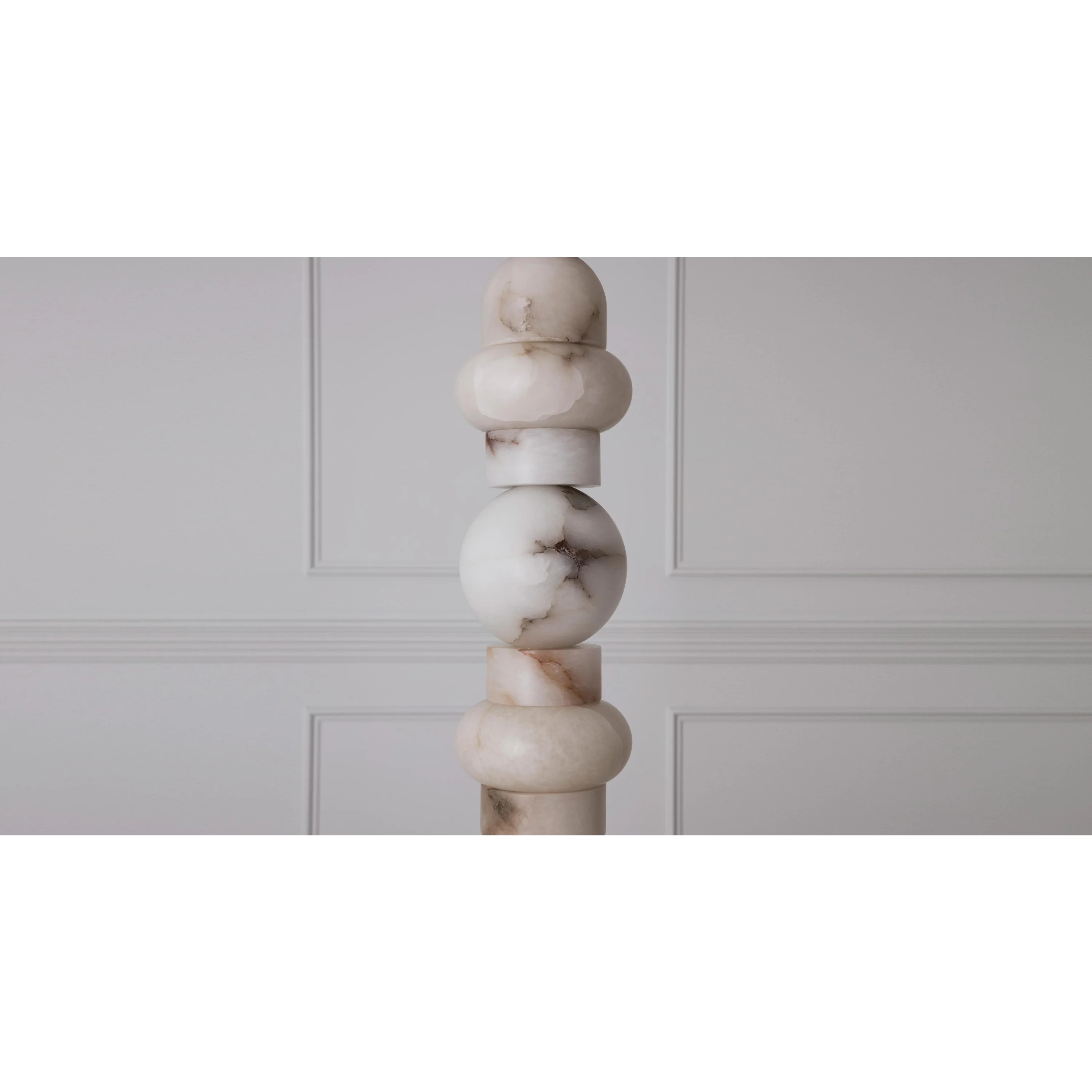 Totem Alabaster Floor Lamp | Real Luxury Marble for High End Interiors