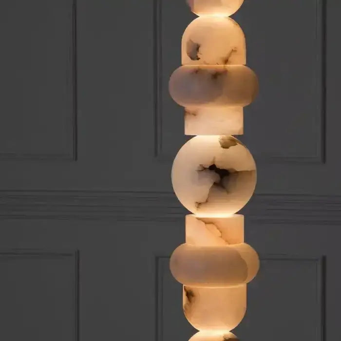 Totem Alabaster Floor Lamp | Real Luxury Marble for High-end Interiors - Lamps