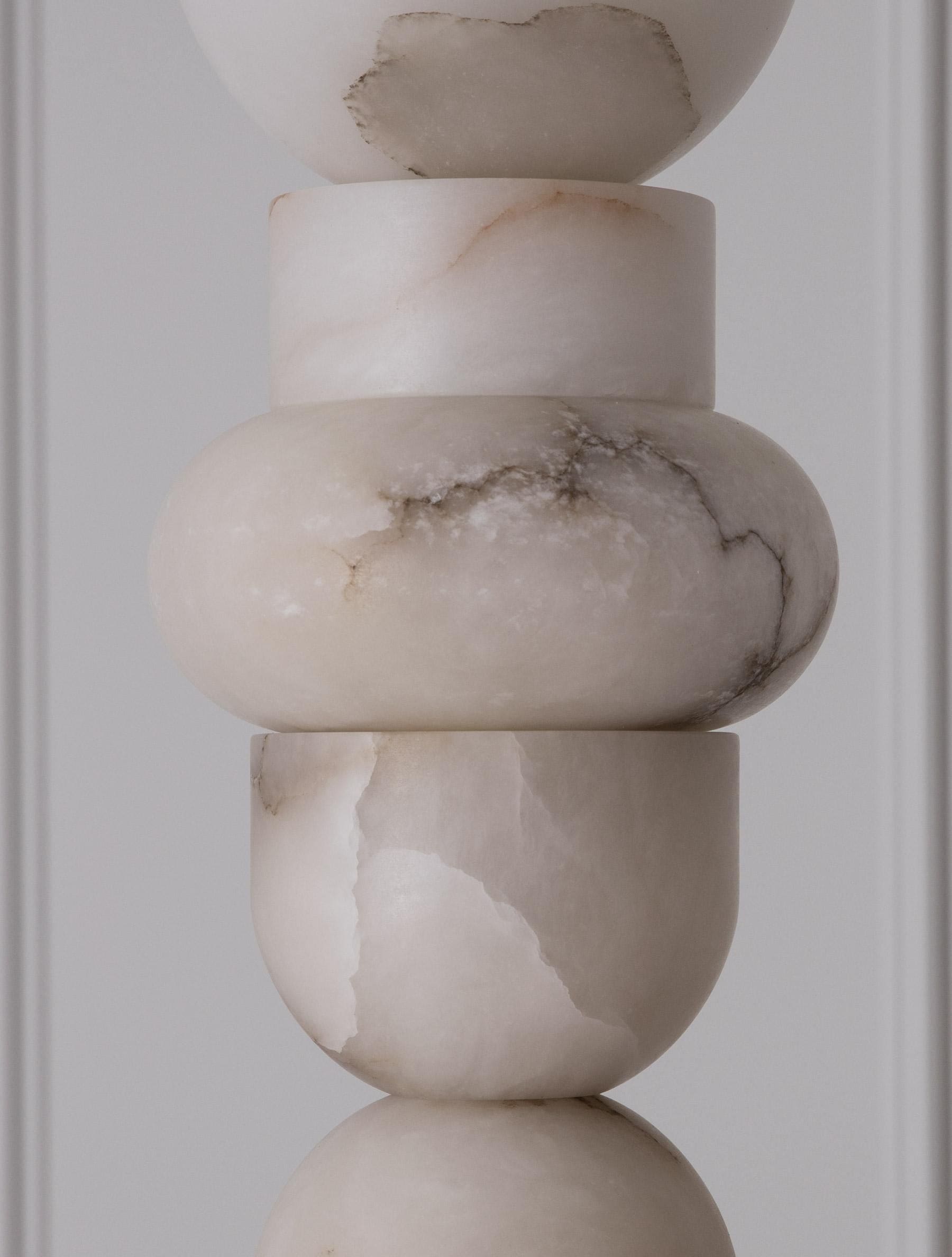 Totem Alabaster Floor Lamp | Real Luxury Marble for High-end Interiors - Lamps