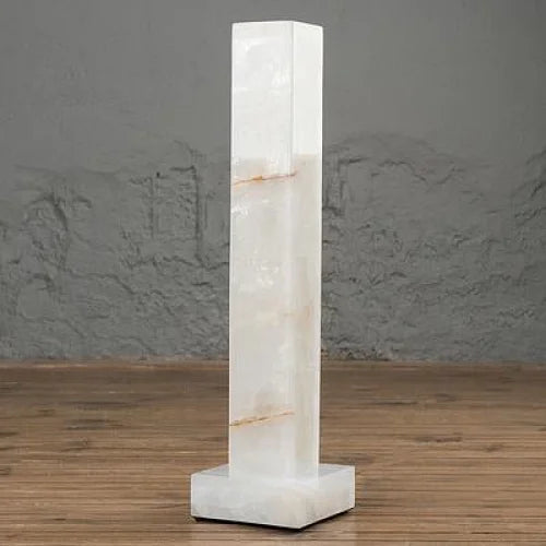 Alabaster Floor Lamp – Column Sculptural Stone for Living Room Modern Designer Casalolalights Luxury Lamps Interior