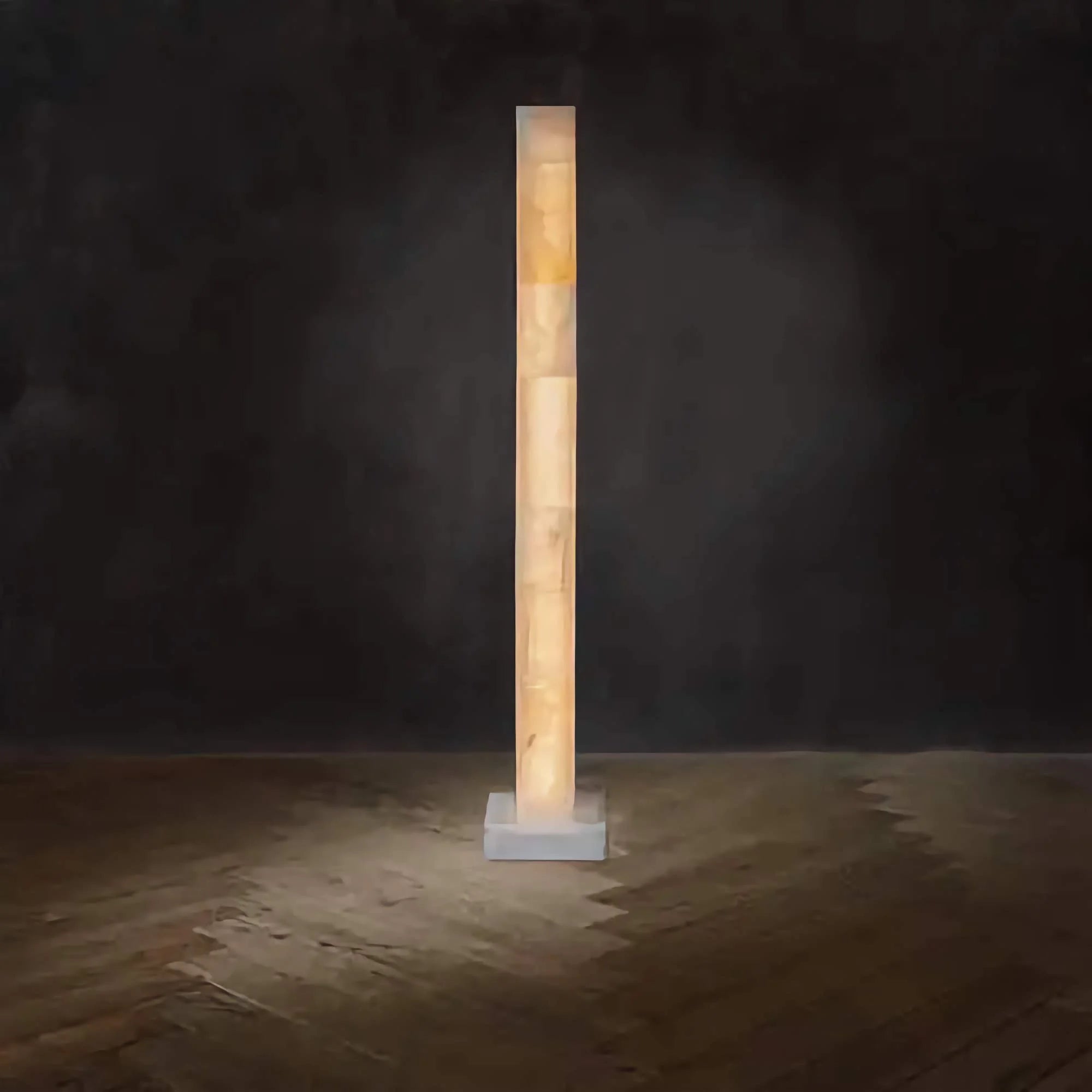 Alabaster Floor Lamp – Column Sculptural Stone for Living Room Modern Designer Casalolalights Luxury Lamps Interior