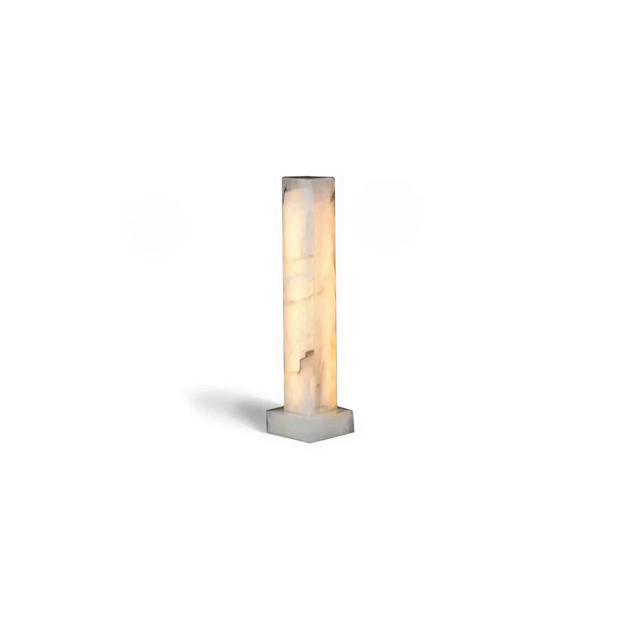 Alabaster Floor Lamp – Column Sculptural Stone for Living Room Modern Designer Casalolalights Luxury Lamps Interior