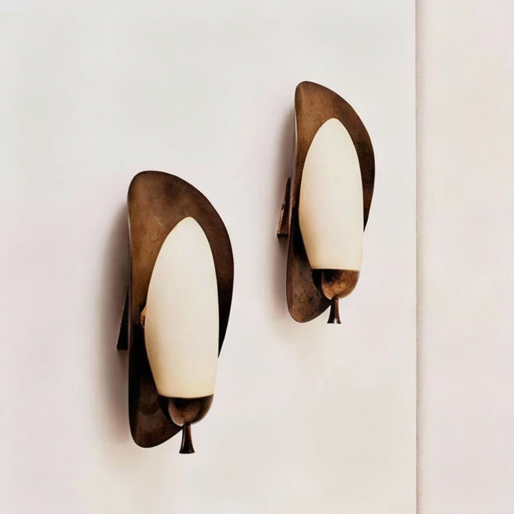 Alabaster and Copper Wall Sconce – Casalola Vertical Stone Column Light for Bedroom & Hallway Casalolalights Luxury