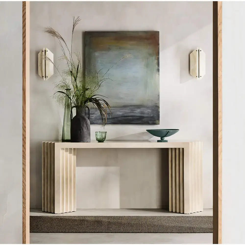 Hand-crafted Alabaster Marble Wall Sconce – Onyx Light for Modern Minimalist Interiors - Sconces
