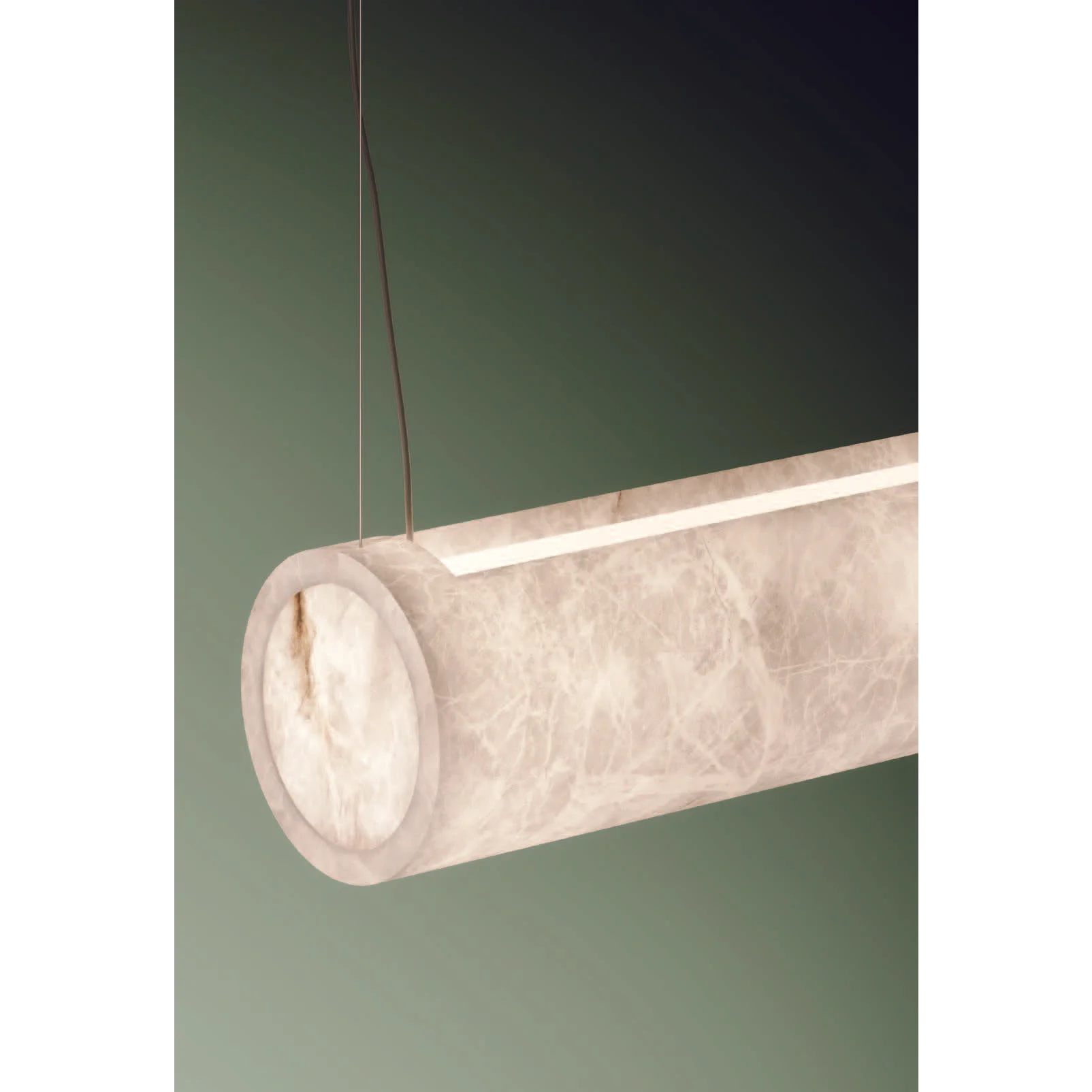Modern Linear Alabaster Hanging Lamps Chandelier for Dining Room and Kitchen | Casalola Lights